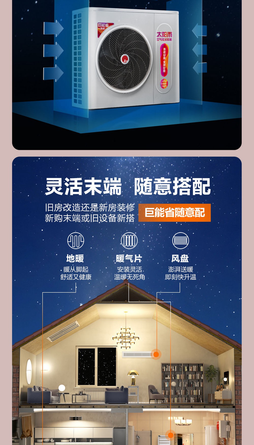 空氣能,太陽(yáng)能,熱水器